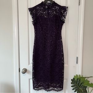 Enfocus Studio Purple Lace Dress. Size 8.